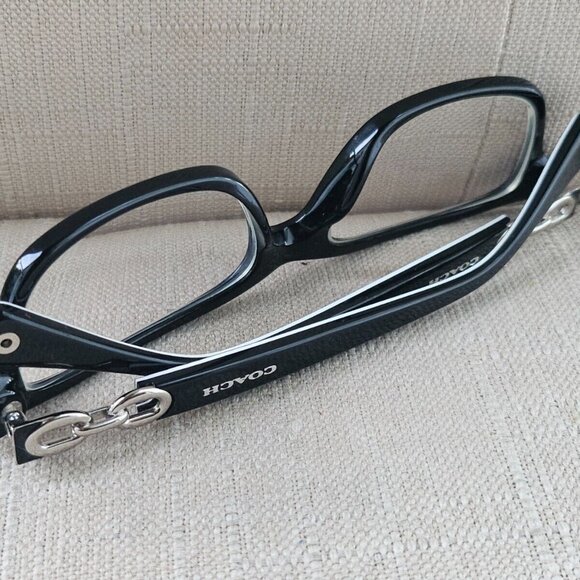 Coach Glasses Frame Black/Black White Sig C 52[]16 135 FANNIE HC6052 Eyeglasses - Picture 5 of 12